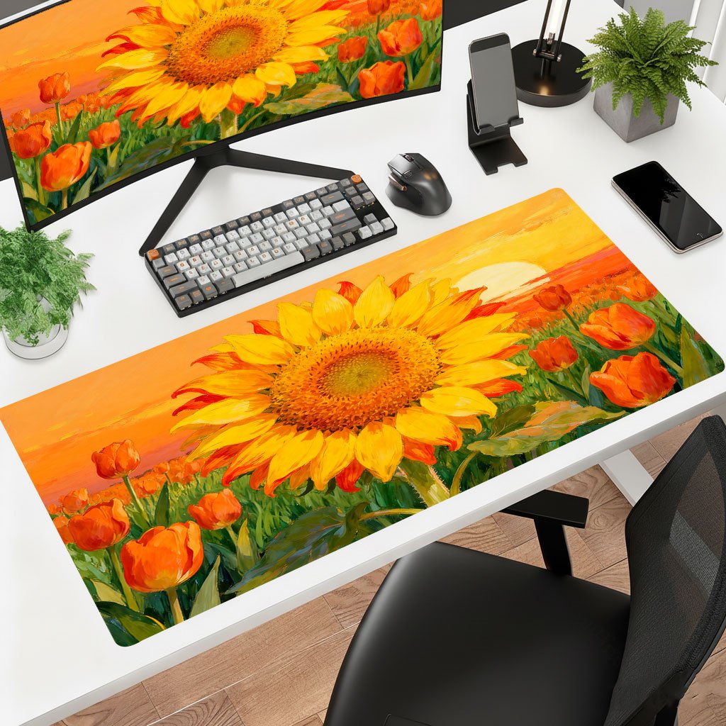 Laptop Accessories Brand - Коврик для мыши Brand Yellow Sunflower,